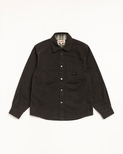 HEAVY WASHED CANVAS SHIRT ЅТÜЅЅΥ