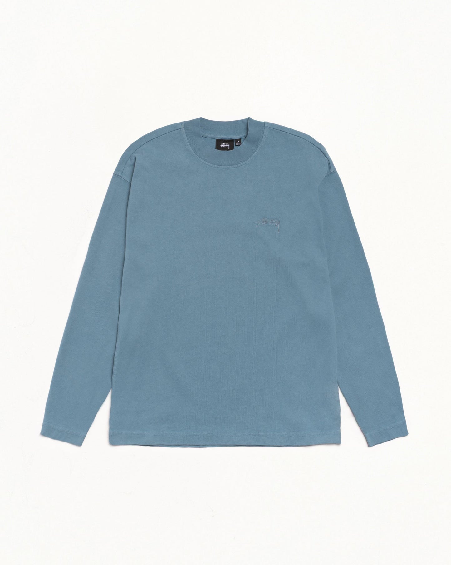 DYED LS MOCK NECK TEE ЅТÜЅЅΥ