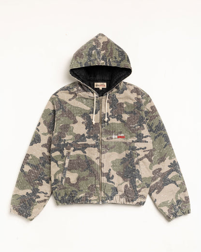 WORK JACKET CAMO CANVAS NEEDLEPUNCH ЅТÜЅЅΥ