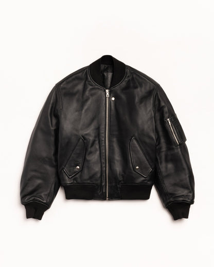 LEATHER BUILT BOMBER ЅТÜЅЅΥ