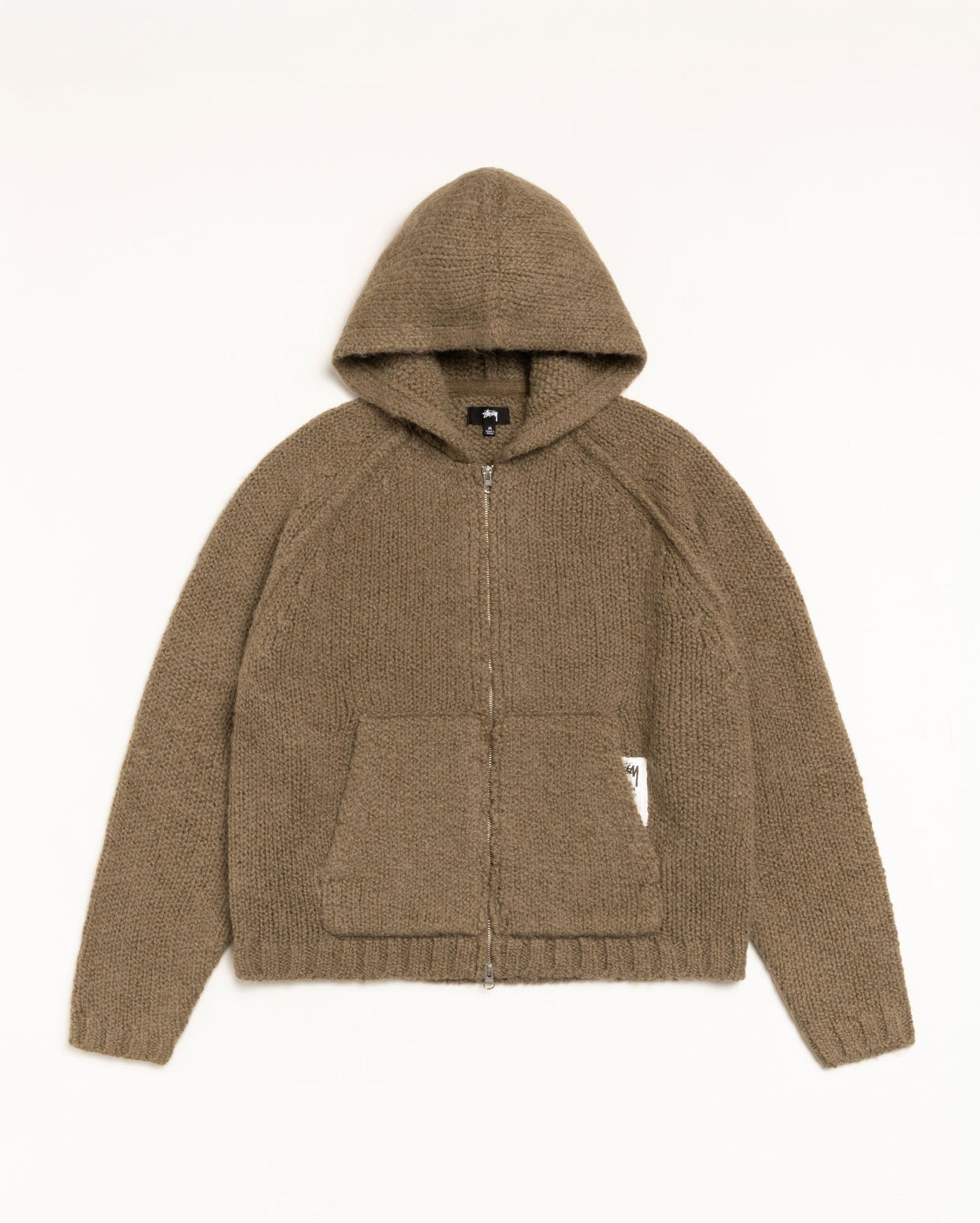 CHUNKY KNIT ZIP HOODIE ЅТÜЅЅΥ