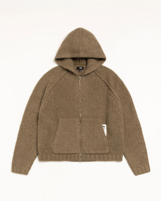 CHUNKY KNIT ZIP HOODIE ЅТÜЅЅΥ