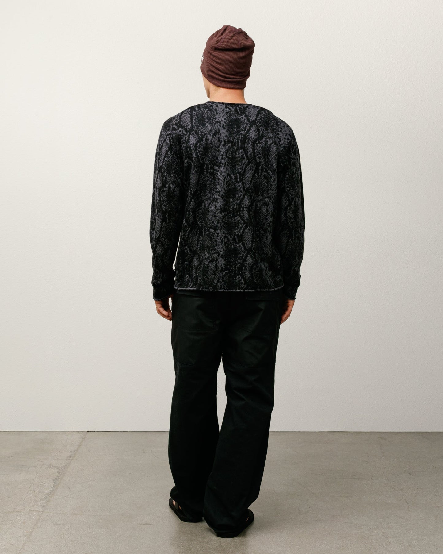PYTHON FINE WOOL SWEATER ЅТÜЅЅΥ
