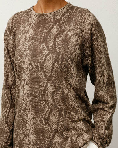 PYTHON FINE WOOL SWEATER ЅТÜЅЅΥ
