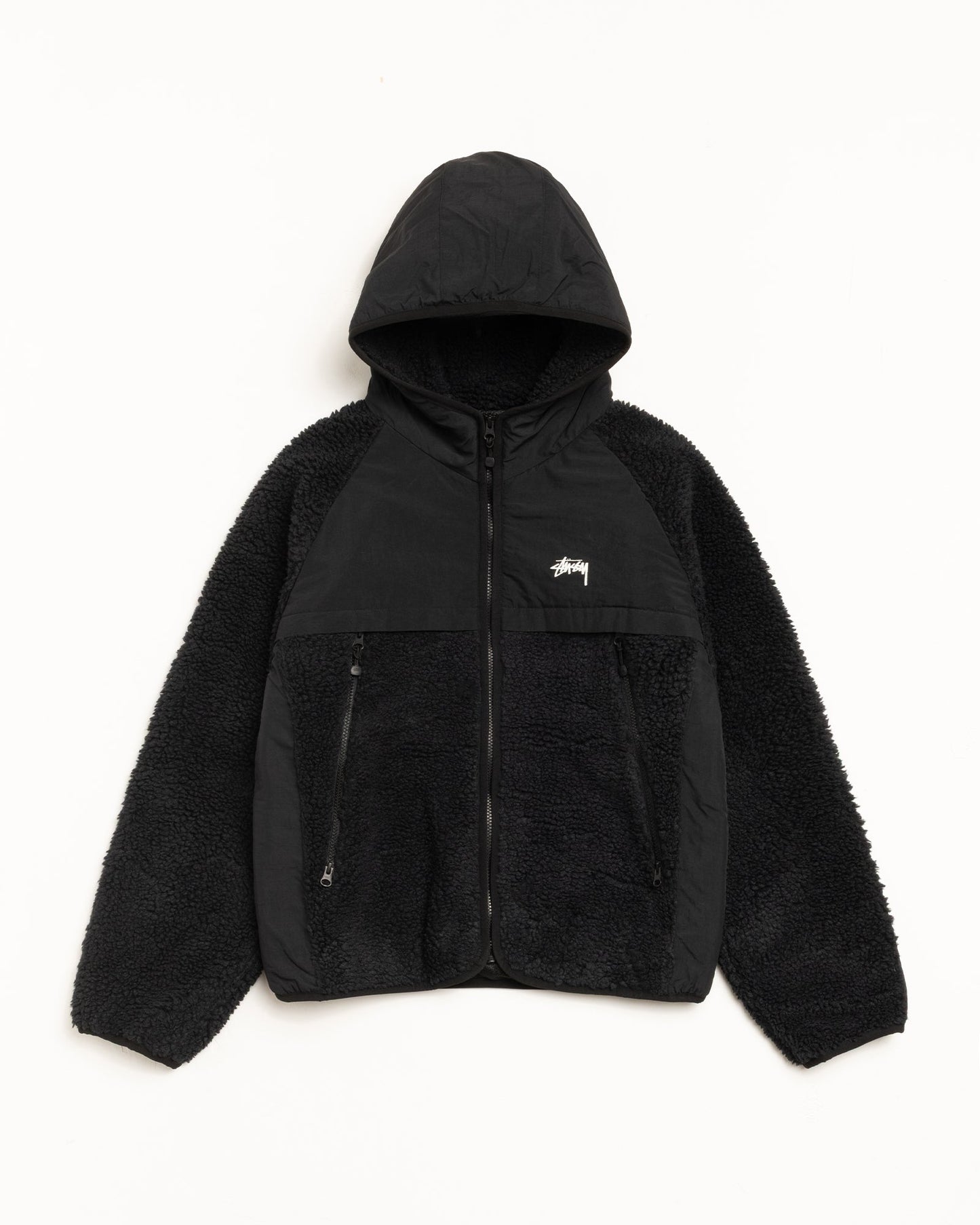 SHERPA PANELED HOODED JACKET ЅТÜЅЅΥ