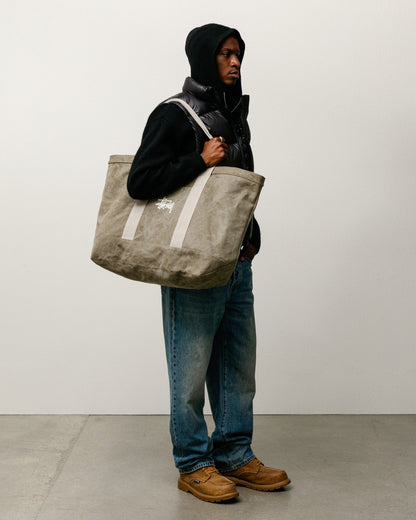 WAXED CANVAS EXTRA LARGE TOTE ЅТÜЅЅΥ