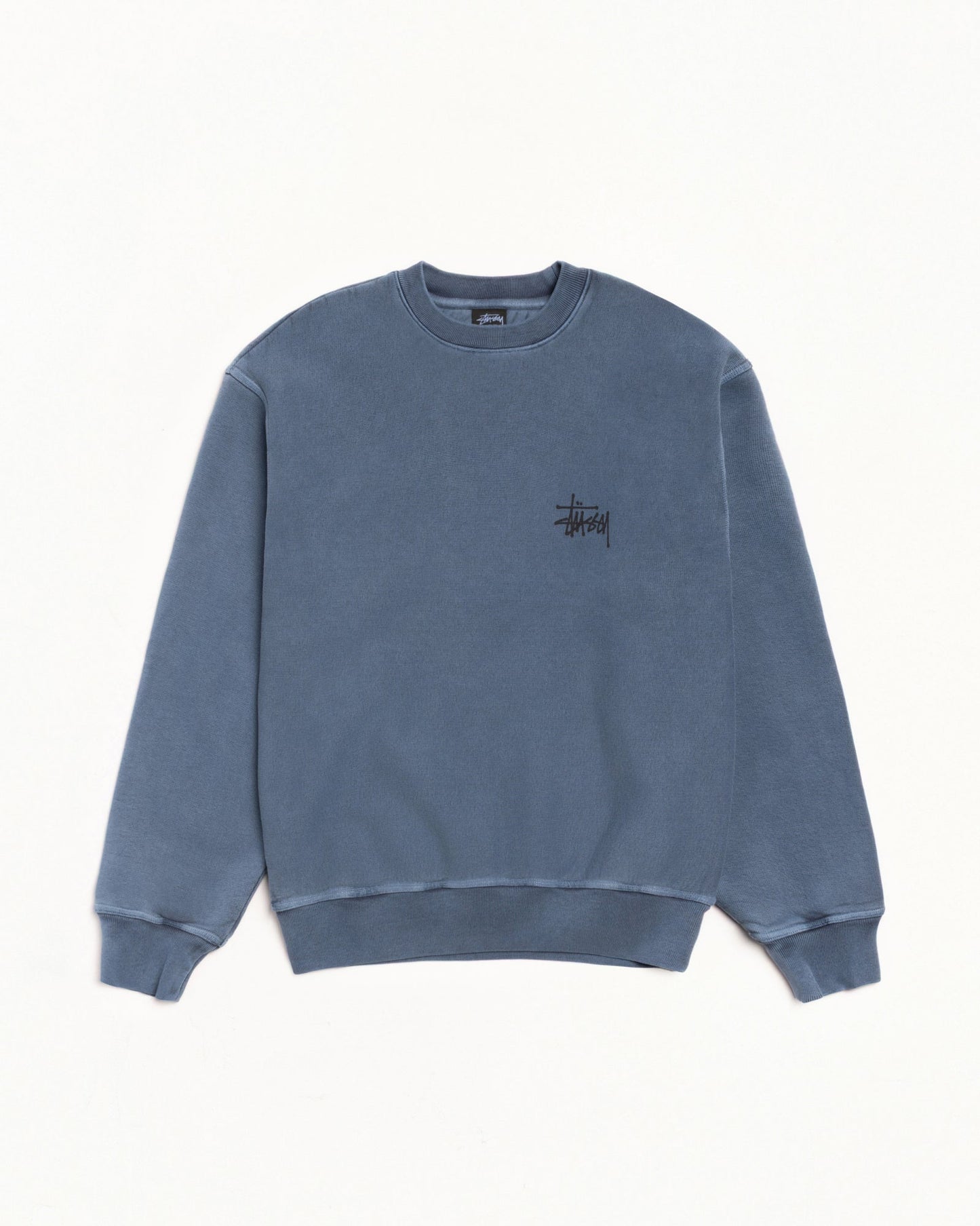 BASIC ЅТÜЅЅΥ CREW PIGMENT DYED