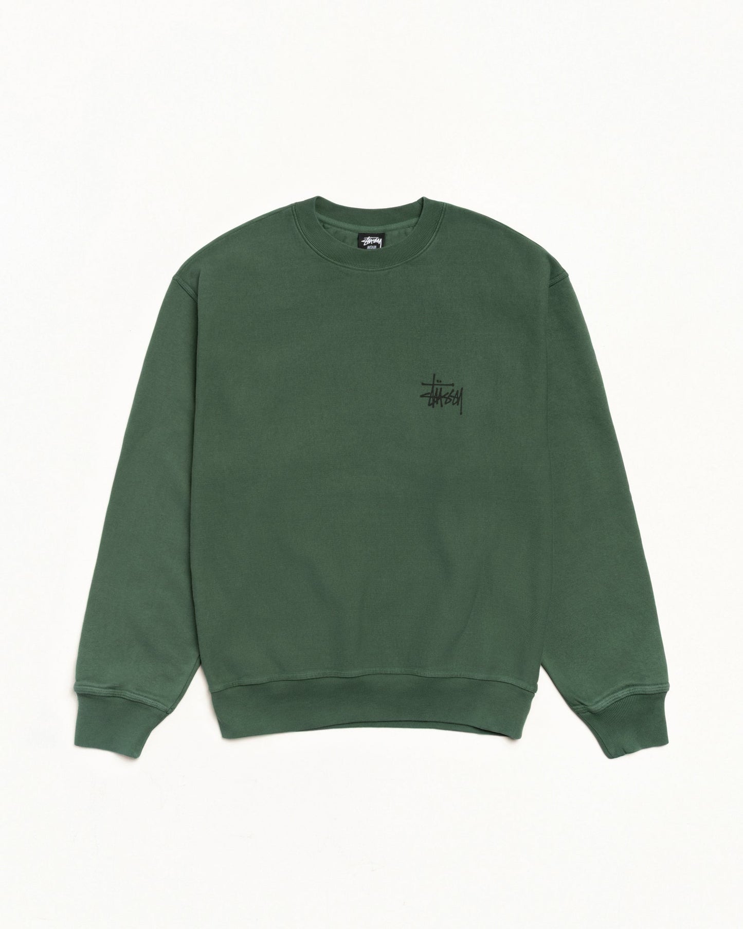 BASIC ЅТÜЅЅΥ CREW PIGMENT DYED