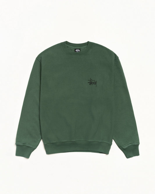 BASIC ЅТÜЅЅΥ CREW PIGMENT DYED