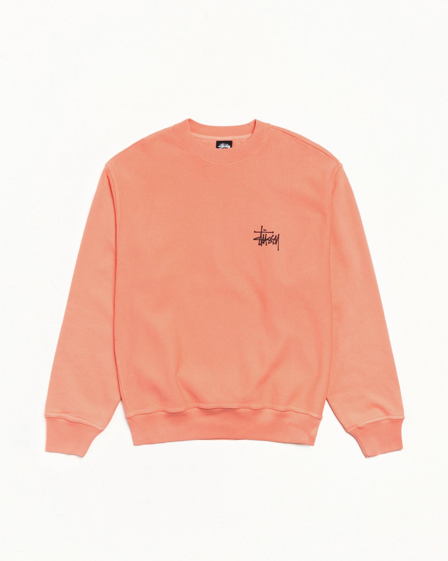 BASIC ЅТÜЅЅΥ CREW PIGMENT DYED