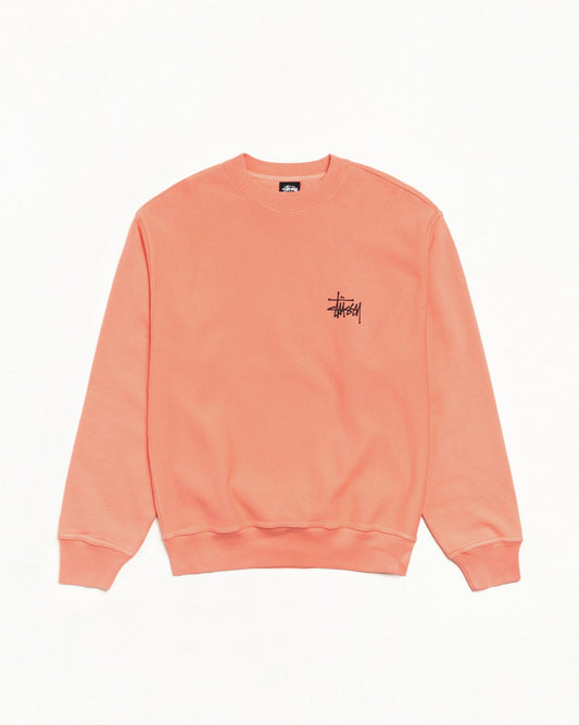 BASIC ЅТÜЅЅΥ CREW PIGMENT DYED