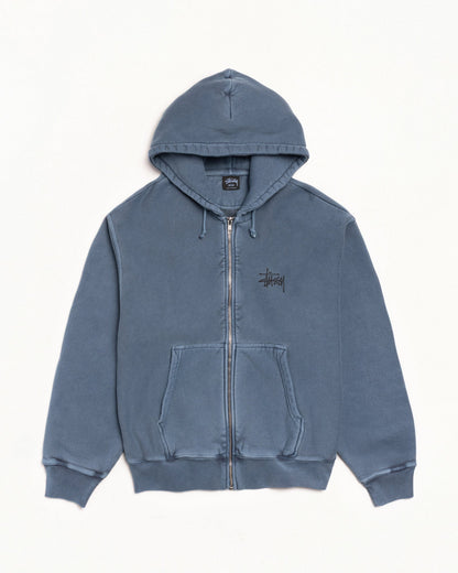 BASIC ЅТÜЅЅΥ ZIP HOODIE PIGMENT DYED