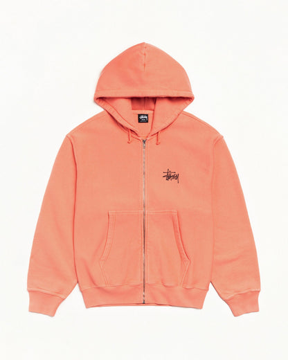 BASIC ЅТÜЅЅΥ ZIP HOODIE PIGMENT DYED