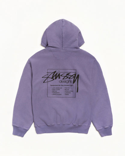 MODERN AGE ZIP HOODIE PIGMENT DYED ЅТÜЅЅΥ