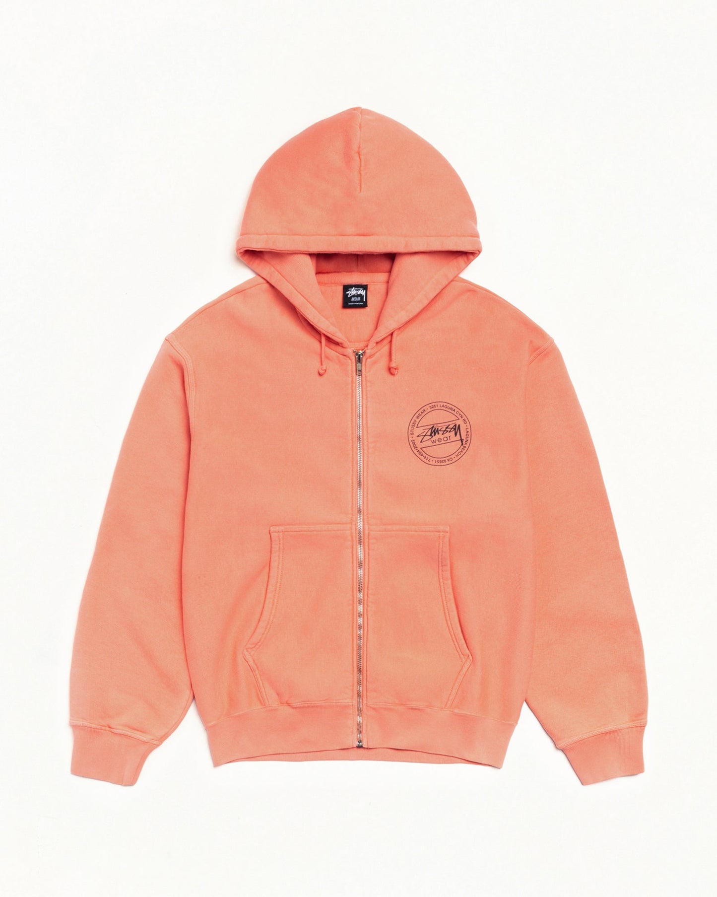 ЅТÜЅЅΥ WEAR ZIP HOODIE PIGMENT DYED