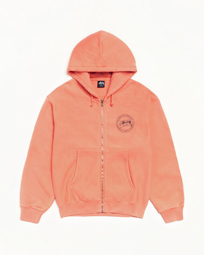 ЅТÜЅЅΥ WEAR ZIP HOODIE PIGMENT DYED
