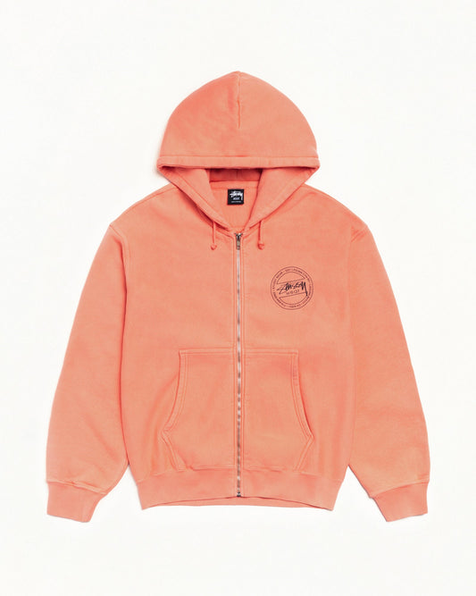 ЅТÜЅЅΥ WEAR ZIP HOODIE PIGMENT DYED