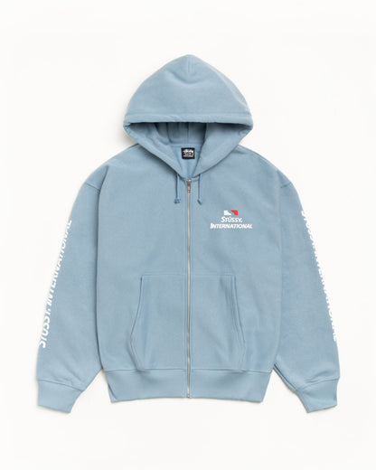 ЅТÜЅЅΥ INTERNATIONAL ZIP HOODIE