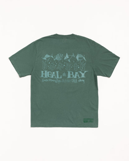 HEAL THE BAY 40 TEE PIGMENT DYED ЅТÜЅЅΥ