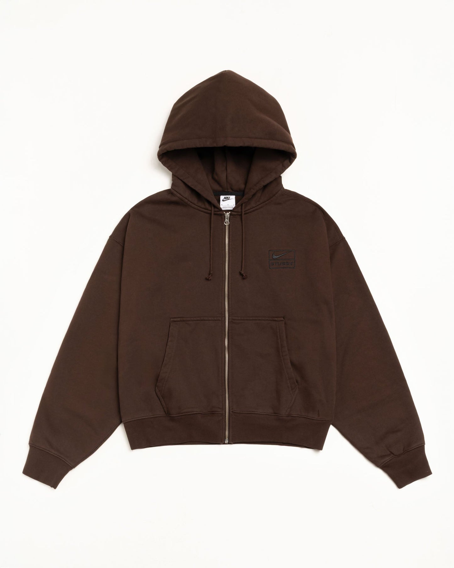 ЅТÜЅЅΥ & ΝIΚЕ STONE WASHED FLEECE ZIP HOODIE