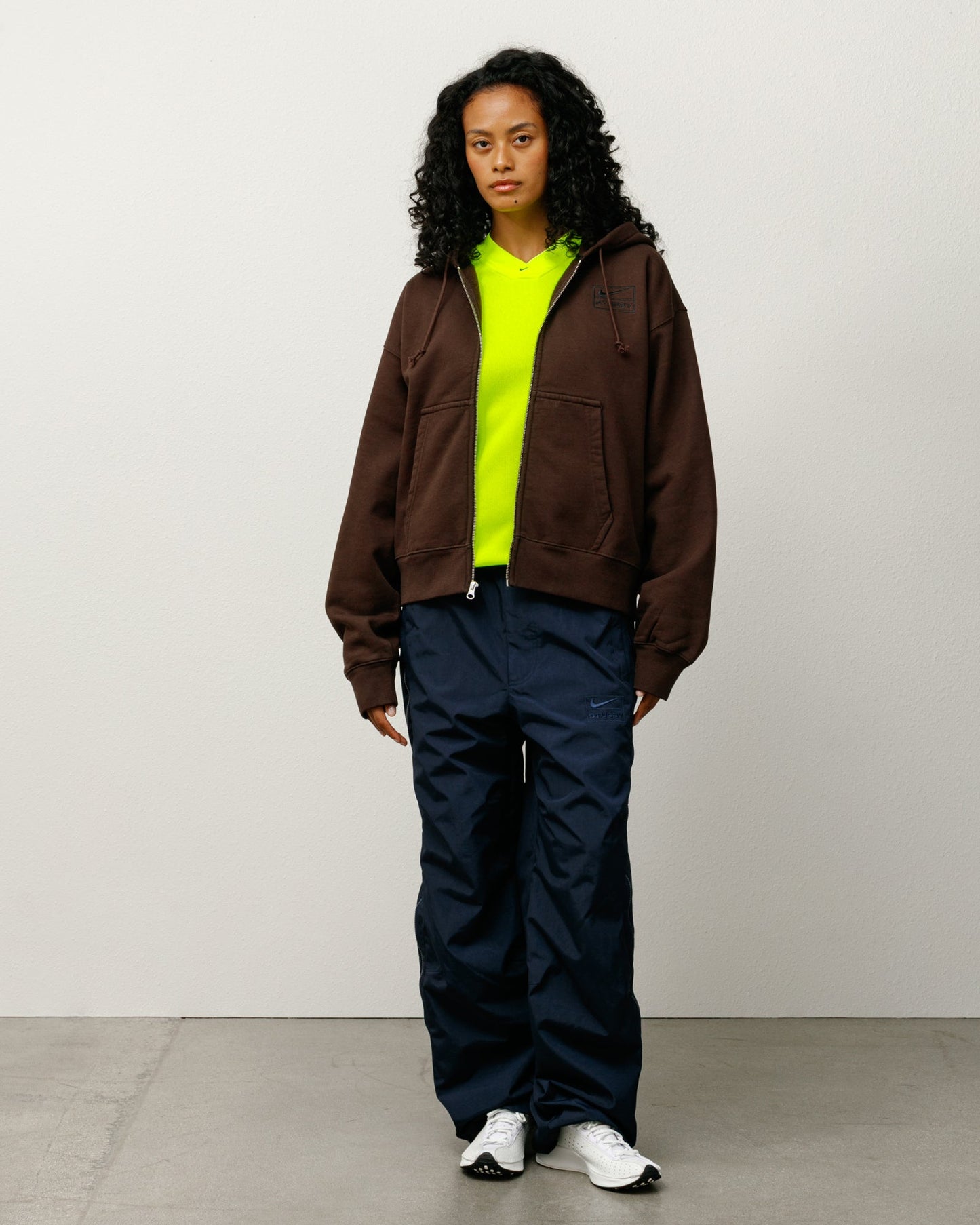 ЅТÜЅЅΥ & ΝIΚЕ STONE WASHED FLEECE ZIP HOODIE